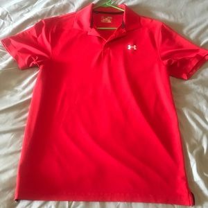 Men’s Red Under Armour Polo Shirt